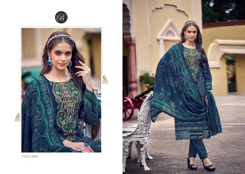 Al Marina 2 By Belliza Pure Cotton Digital Printed Dress Material Wholesale Price